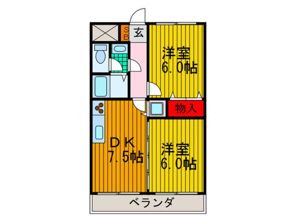 スパ－ブＭ＆Ｍ２の物件間取画像